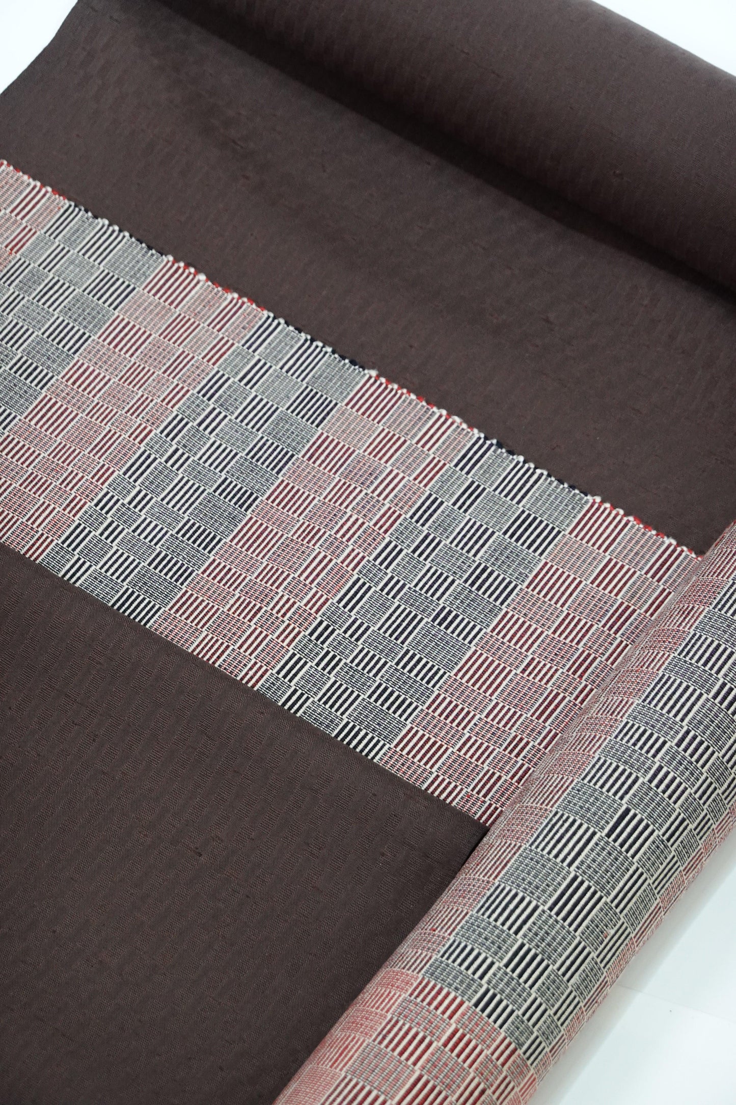 【小岩井紬工房】上田紬 八寸名古屋帯 手織り【小岩井カリナ】 - きものKUREHA