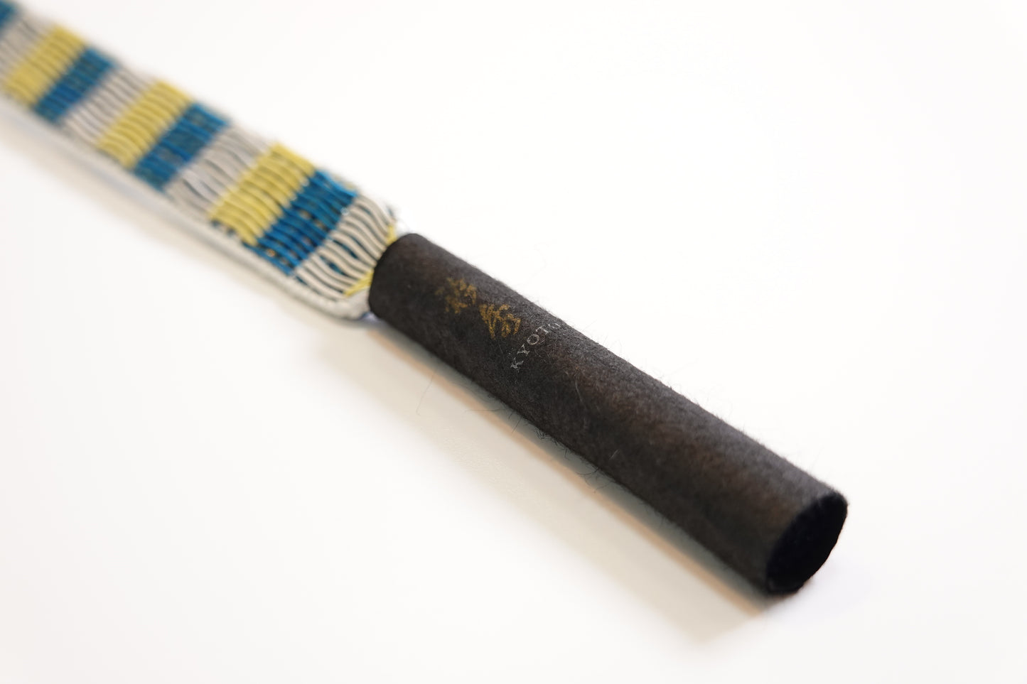 〈夏〉帯締め 綾竹畳目レース 切り房〈青×黄色系〉【衿秀】