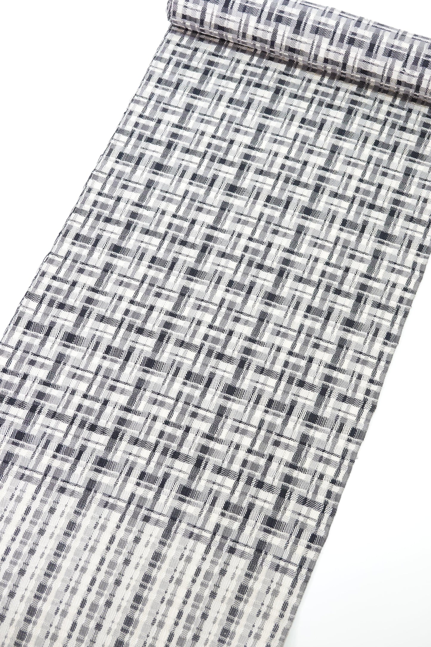 【光佳染織】綾織玉糸名古屋帯地 網代〈当店別注品〉【草木染 手織り】 - きものKUREHA