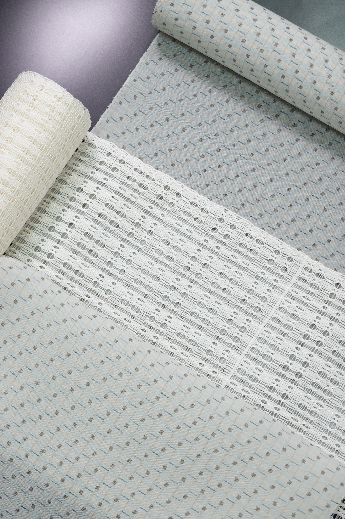 Kawaguchi Textiles - Hemp Kasuri Obi, 8-inch Nagoya Obi, Horizontal Stripe Check