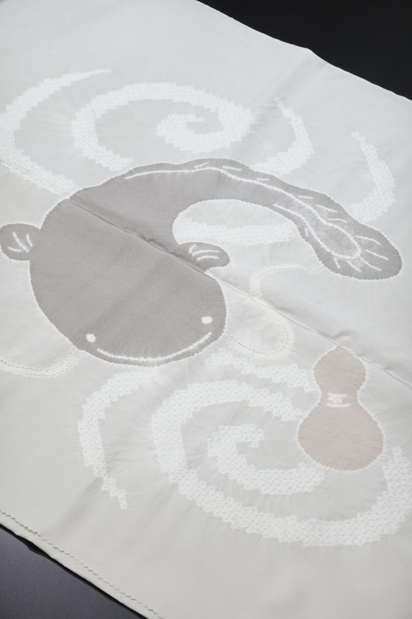 【藤井絞】肩裏 - 瓢鮎図 - (羽裏 額裏)