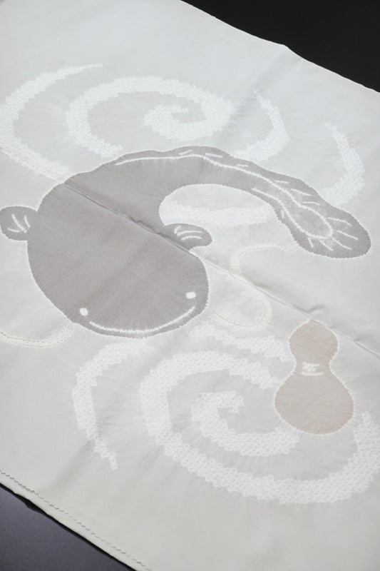 【藤井絞】肩裏 - 瓢鮎図 - (羽裏 額裏)