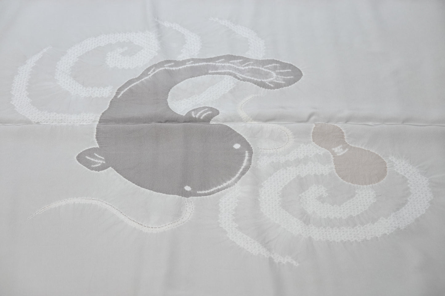 【藤井絞】肩裏 - 瓢鮎図 - (羽裏 額裏)