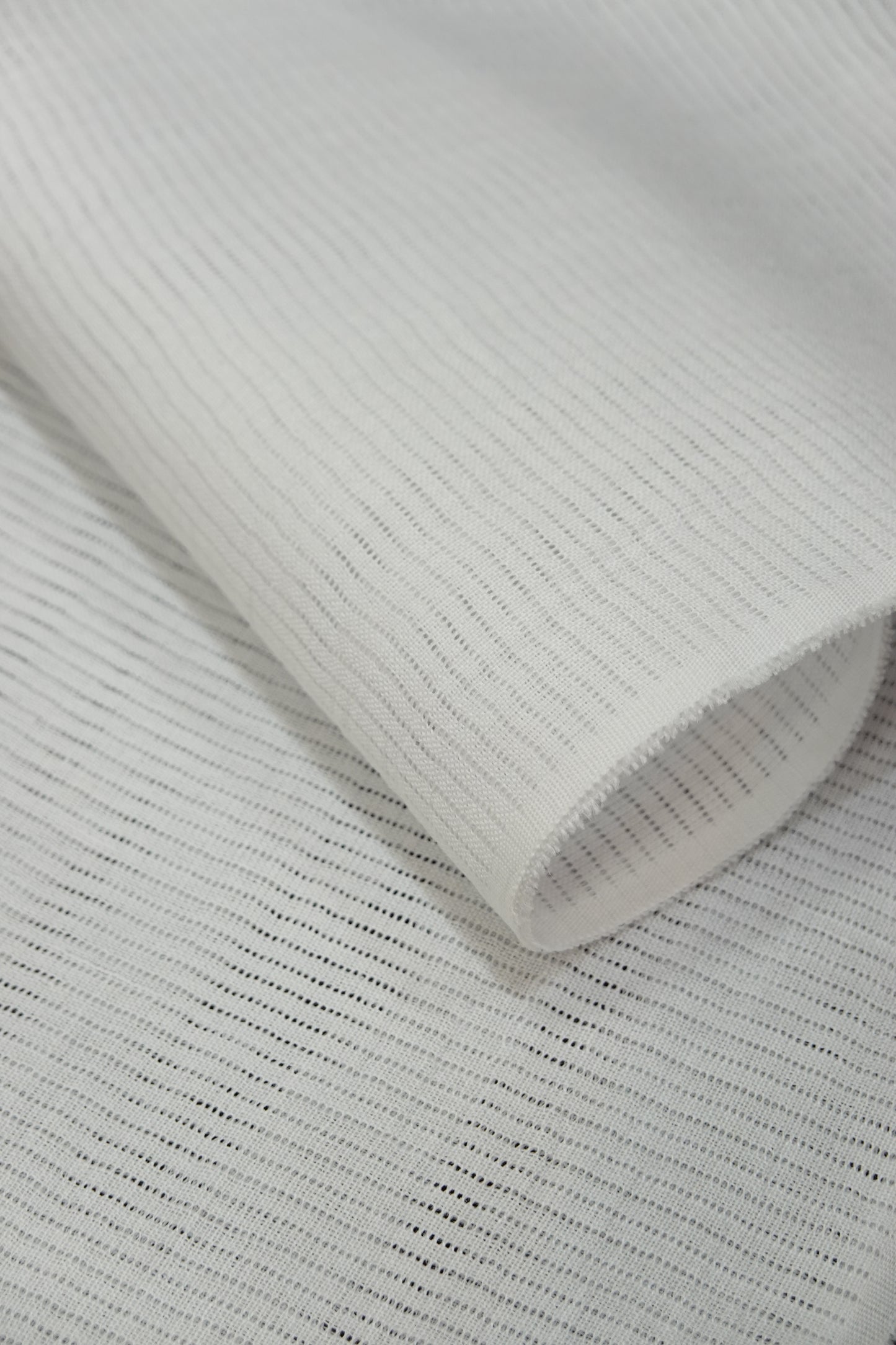 【衿秀】本麻 半衿 絽 〈白〉