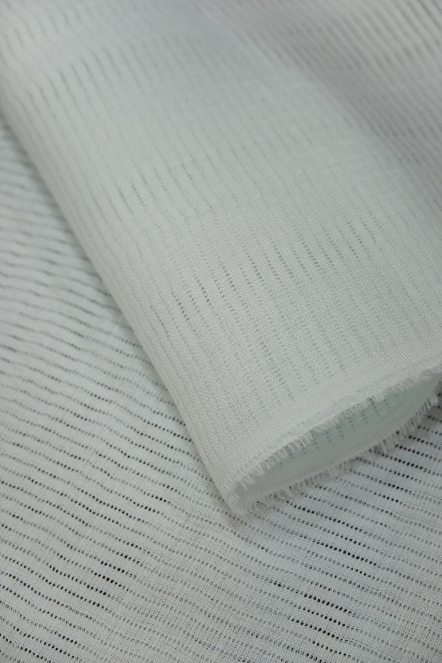 【衿秀】本麻 半衿 絽 〈浅葱〉