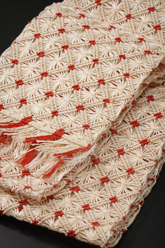 2/7入荷【誉田屋源兵衛】芭蕉通風段文 ドット赤