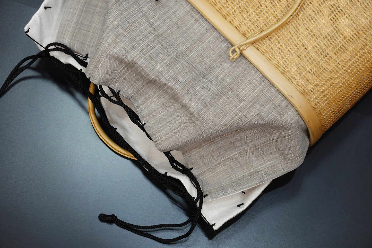 [KOMKRIT Workshop] Bamboo Basket Bag, Natural Color, SACRA, Purveyor to the Thai Royal Family