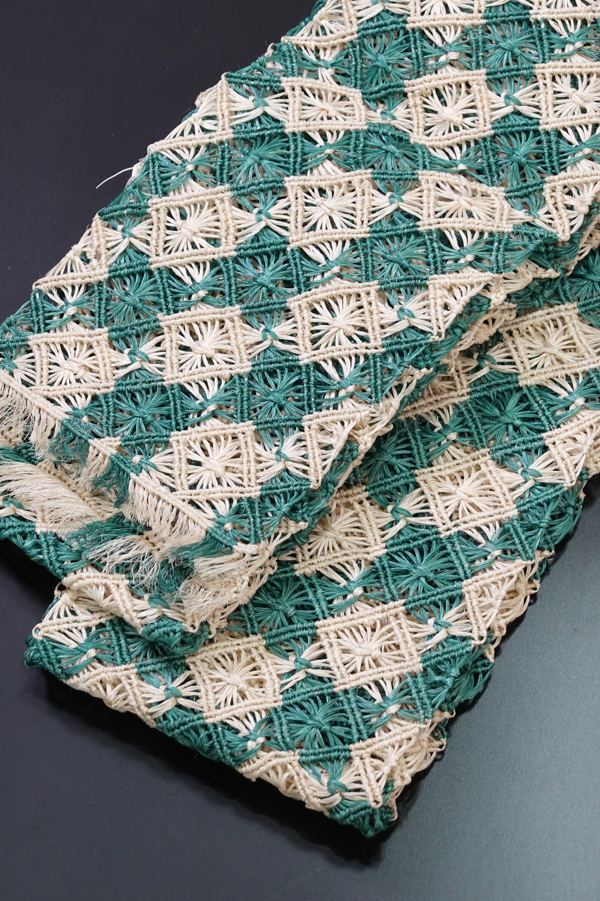 半幅帯 紫市松 誉田屋源兵衛 芭蕉(アバカ) あらわれる 