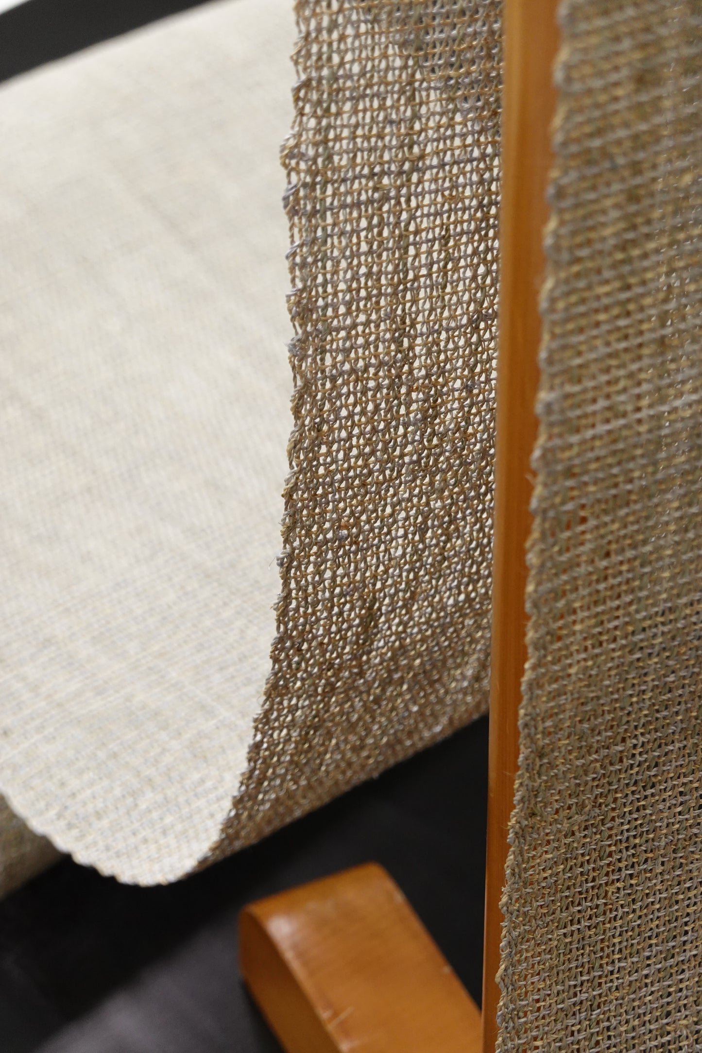 〈自然布〉葛布 八寸名古屋帯 薄藤鼠【小田島克明】