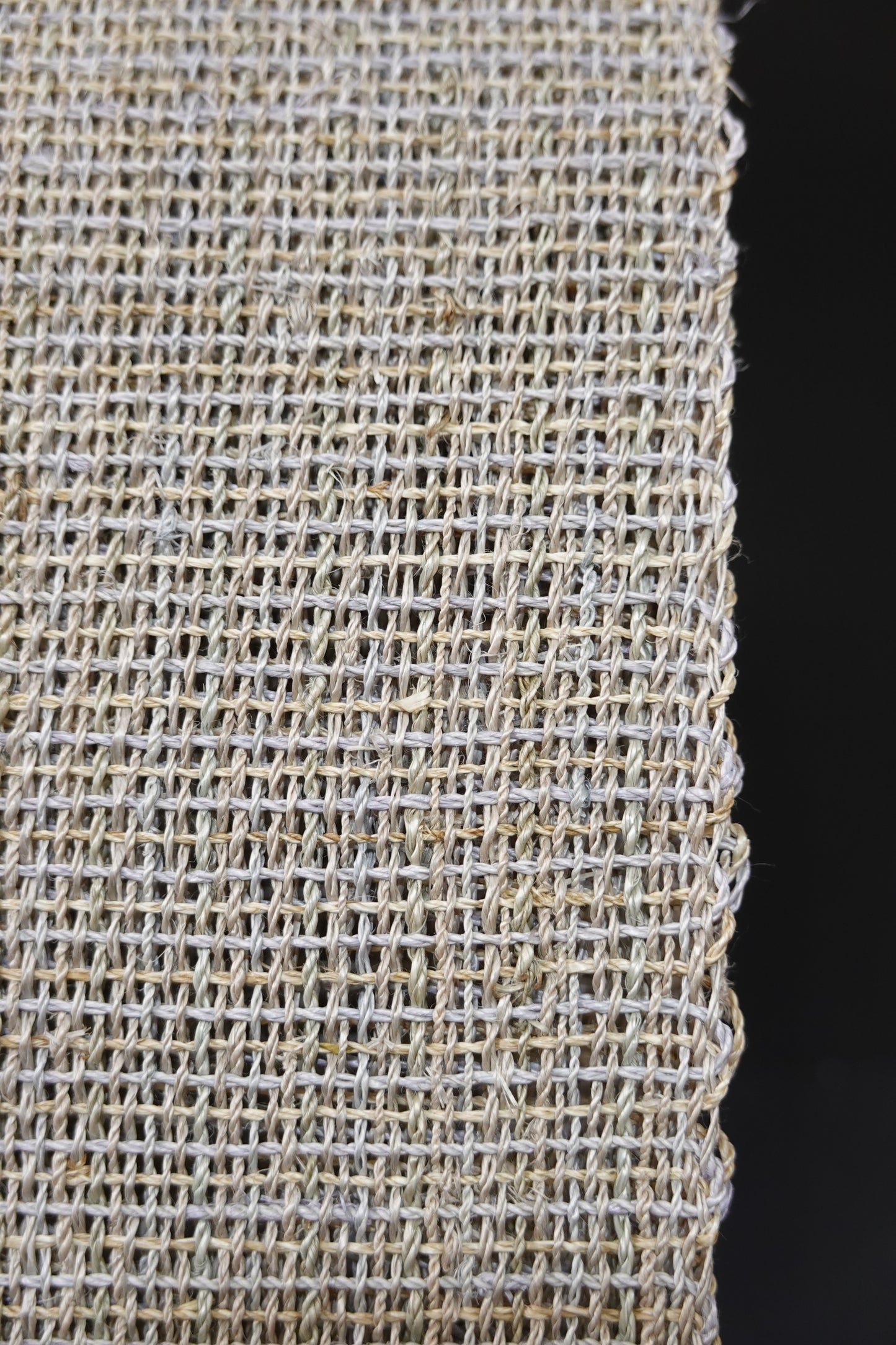 〈自然布〉葛布 八寸名古屋帯 薄藤鼠【小田島克明】