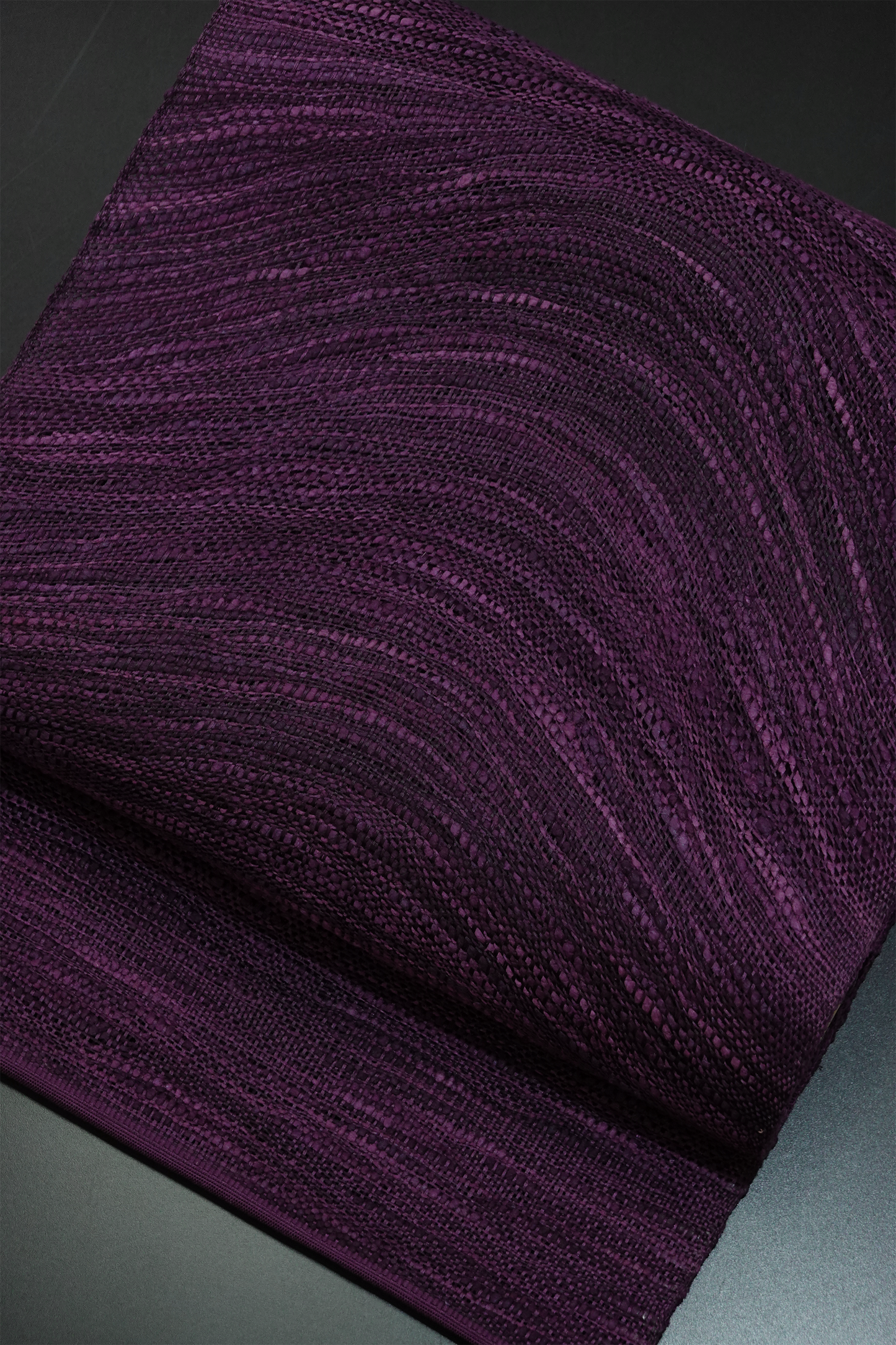 【誉田屋源兵衛】櫛織 八寸名古屋帯 紫根 ※価格はお問い合わせください