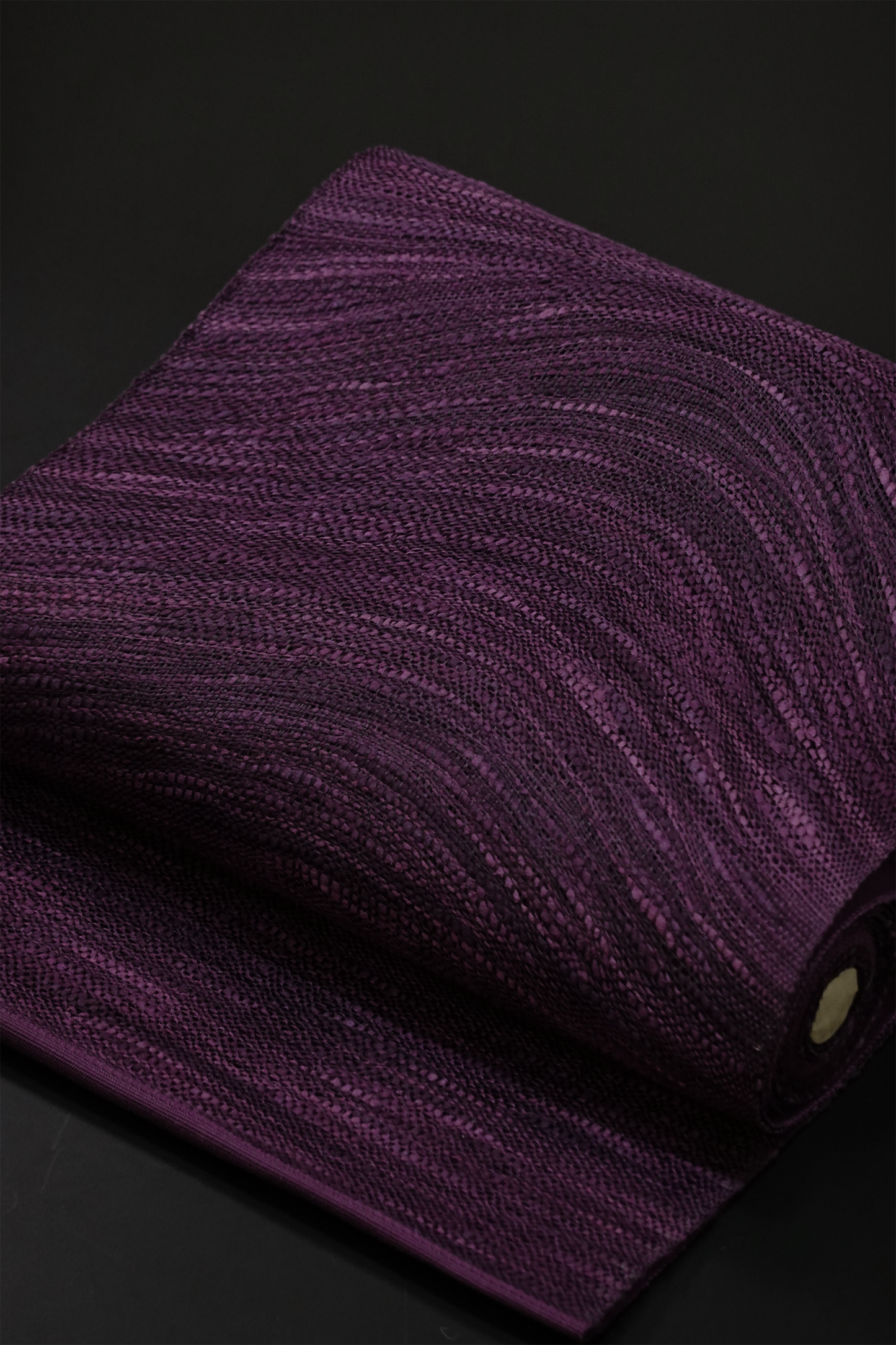 【誉田屋源兵衛】櫛織 八寸名古屋帯 紫根 ※価格はお問い合わせください