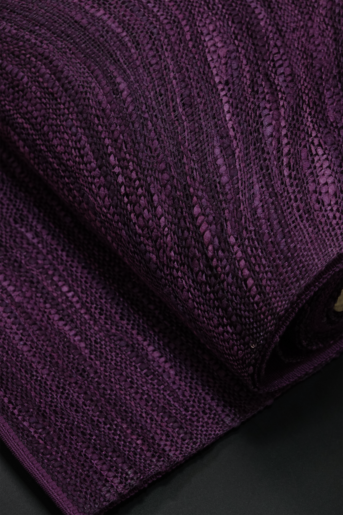 【誉田屋源兵衛】櫛織 八寸名古屋帯 紫根 ※価格はお問い合わせください