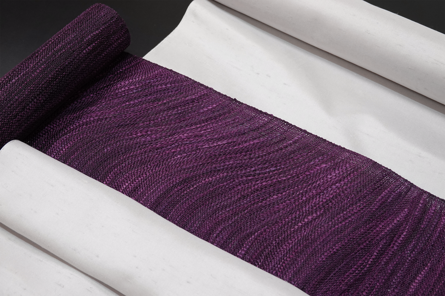 【誉田屋源兵衛】櫛織 八寸名古屋帯 紫根 ※価格はお問い合わせください