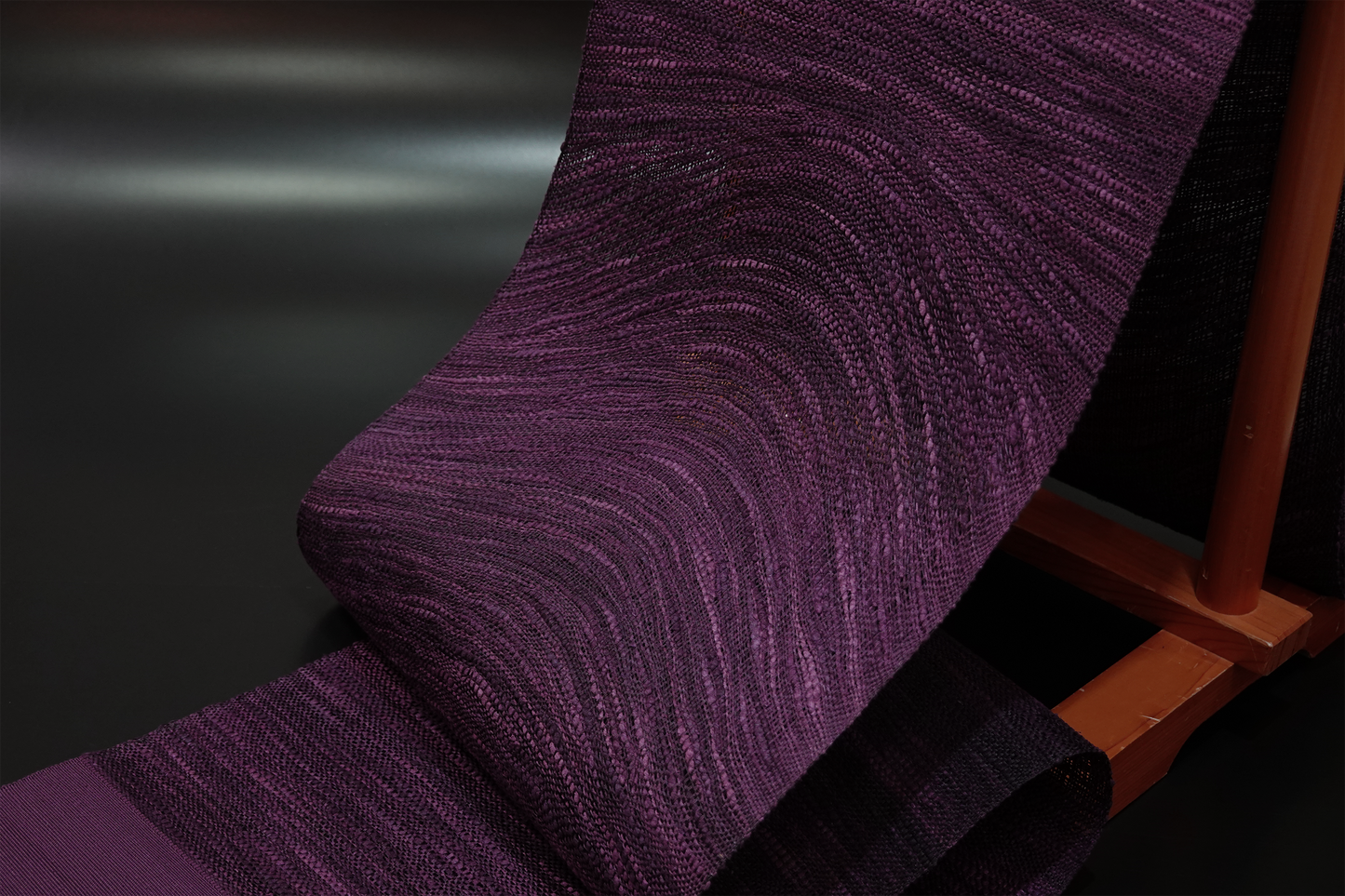 【誉田屋源兵衛】櫛織 八寸名古屋帯 紫根 ※価格はお問い合わせください