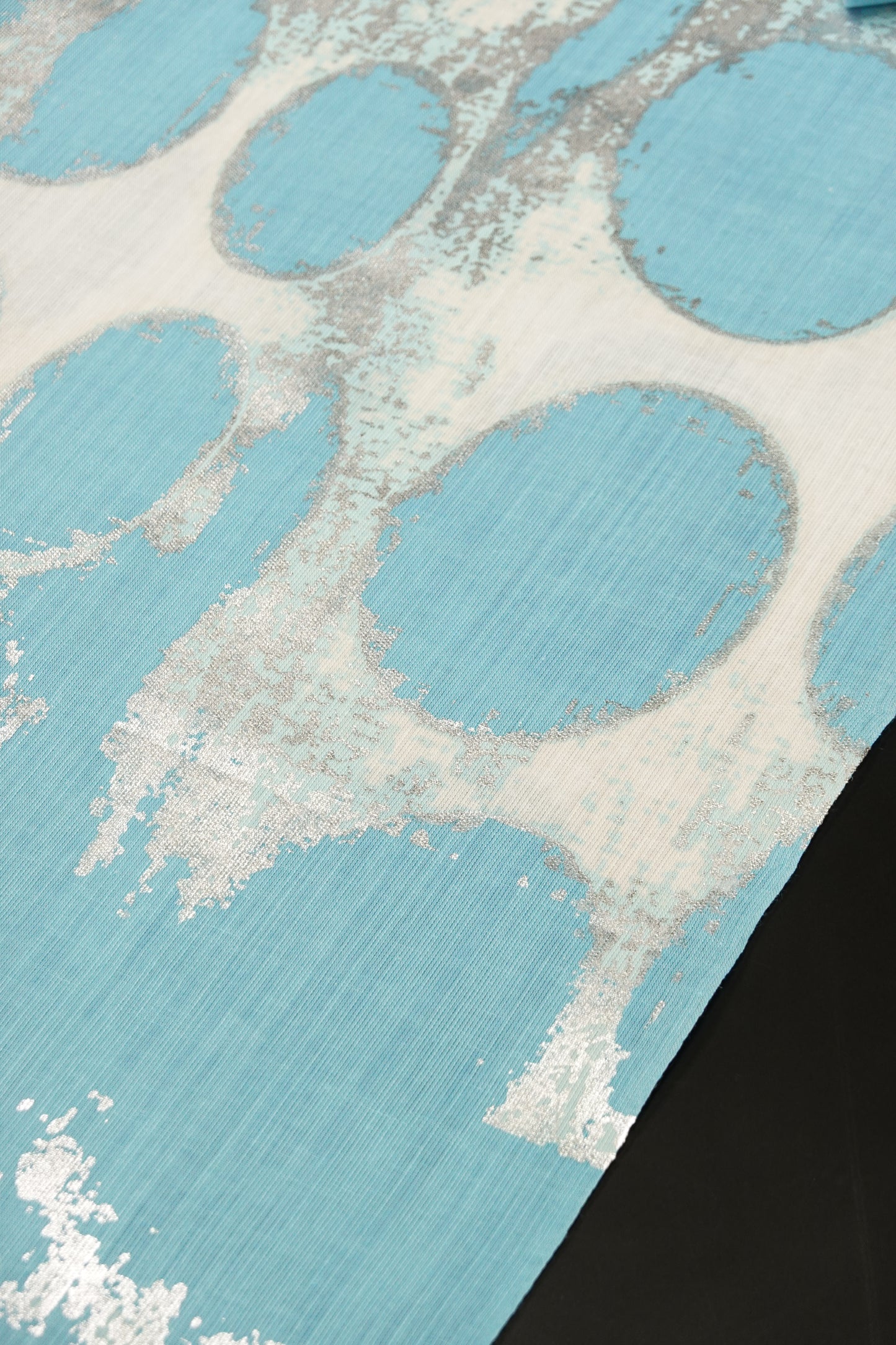 [Kodaya Genbei] Yukata Fabric "Goddess Demeter" Black and White/Black Lacquer (Cotton and Linen)
