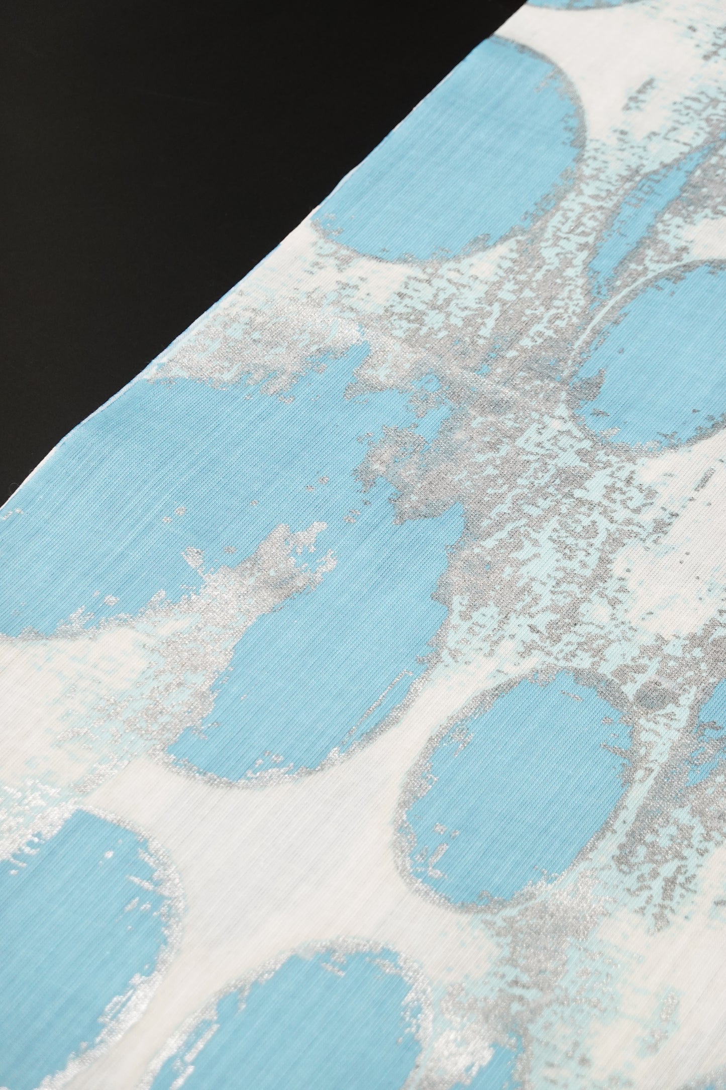 [Kodaya Genbei] Yukata Fabric "Goddess Demeter" Black and White/Black Lacquer (Cotton and Linen)
