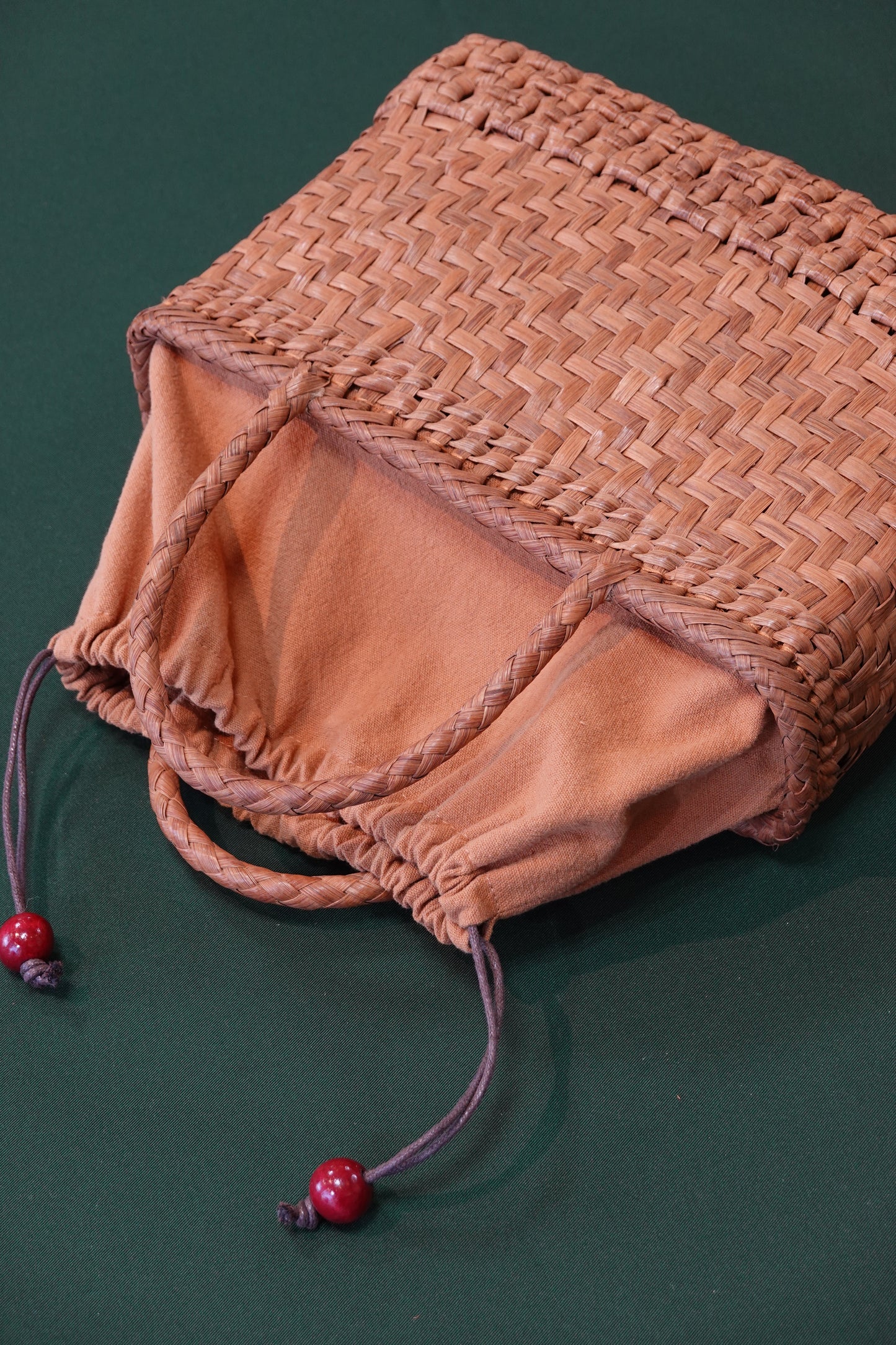 [KOMKRIT Workshop] Bamboo Basket Bag, Natural Color, SACRA, Purveyor to the Thai Royal Family
