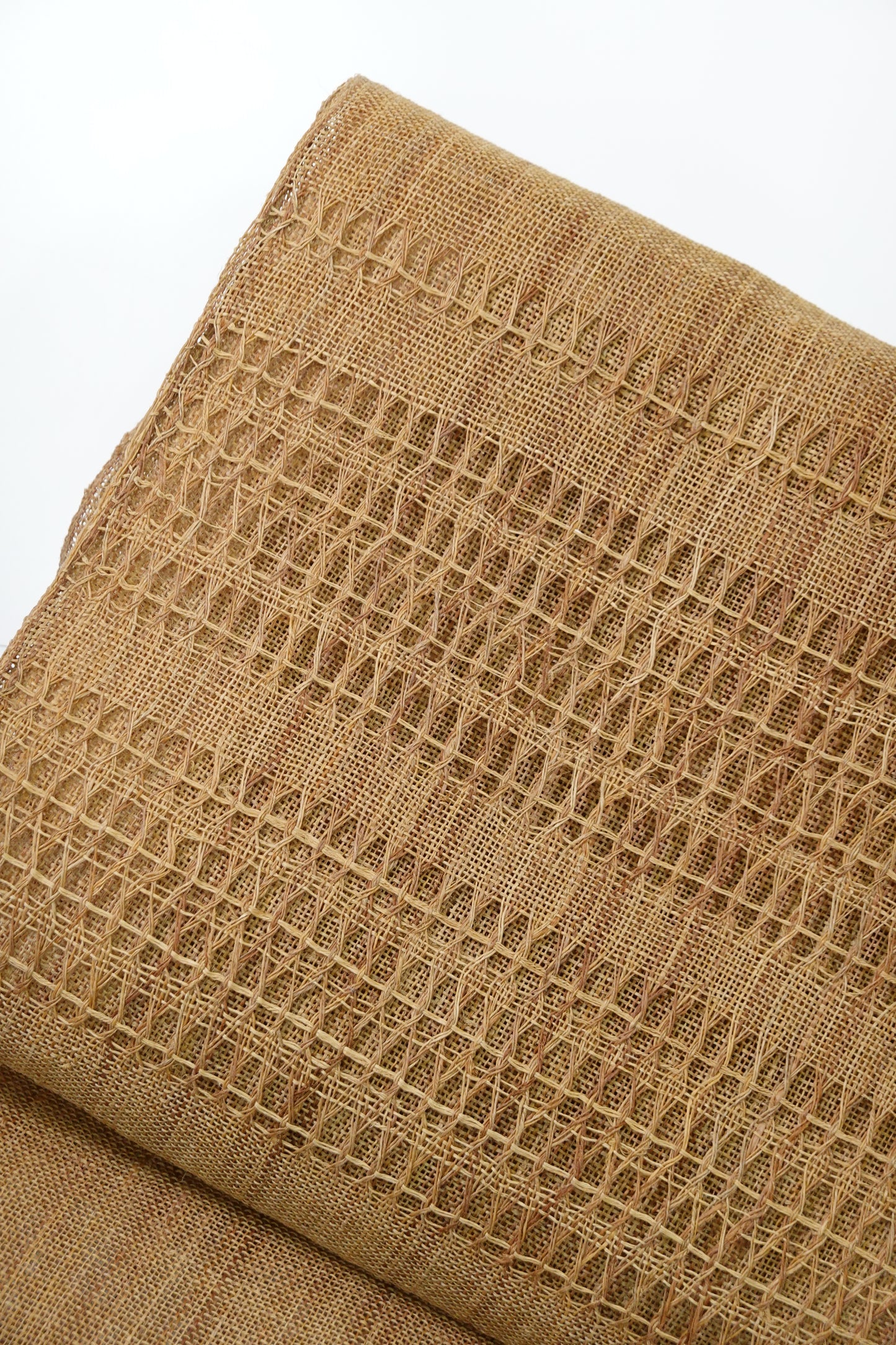Natural Fabric: Kudzu Fabric, 8-inch Nagoya Obi, Light Gray Wisteria [Katsuaki Odashima]
