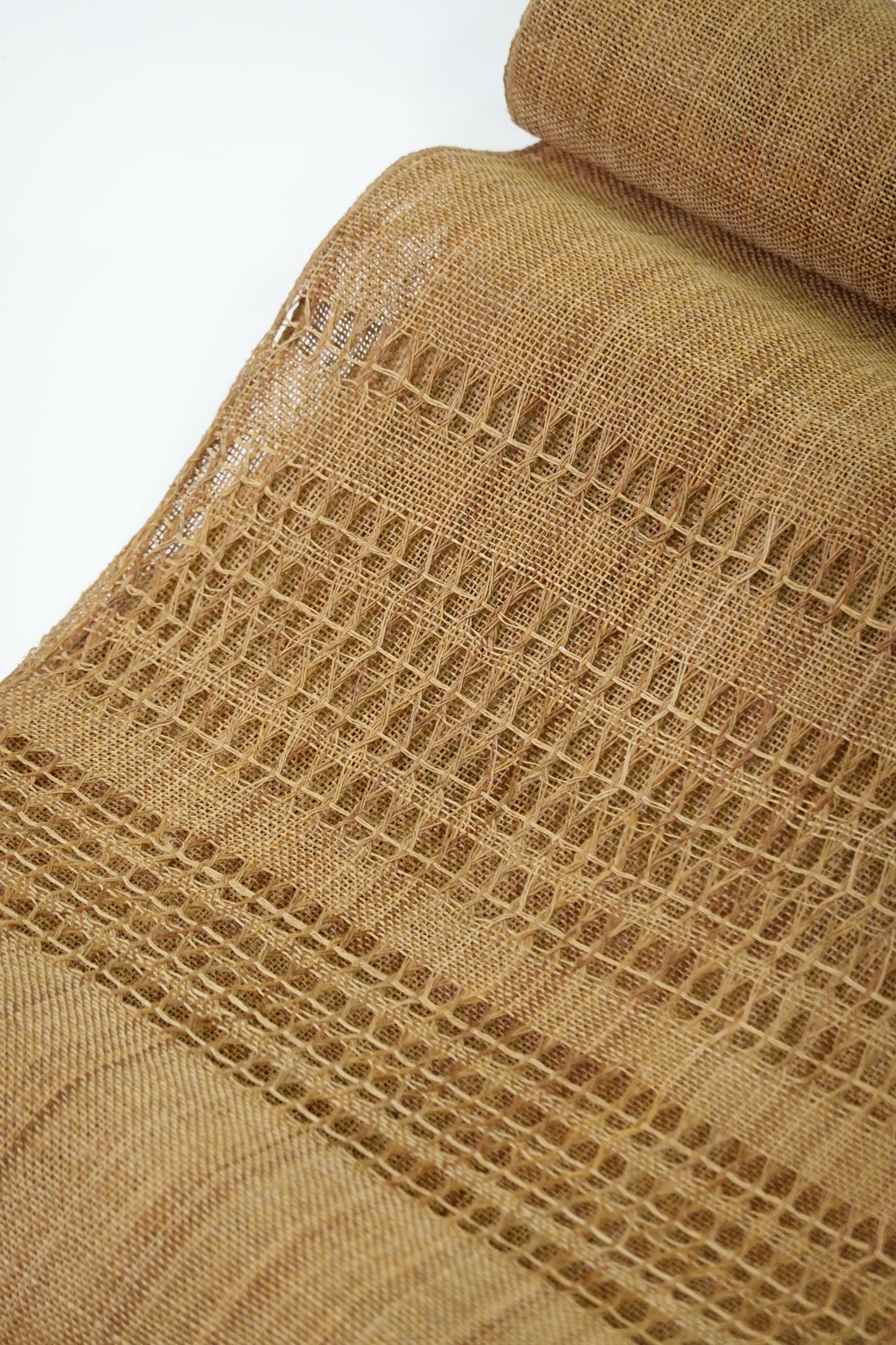 Natural Fabric: Kudzu Fabric, 8-inch Nagoya Obi, Light Gray Wisteria [Katsuaki Odashima]