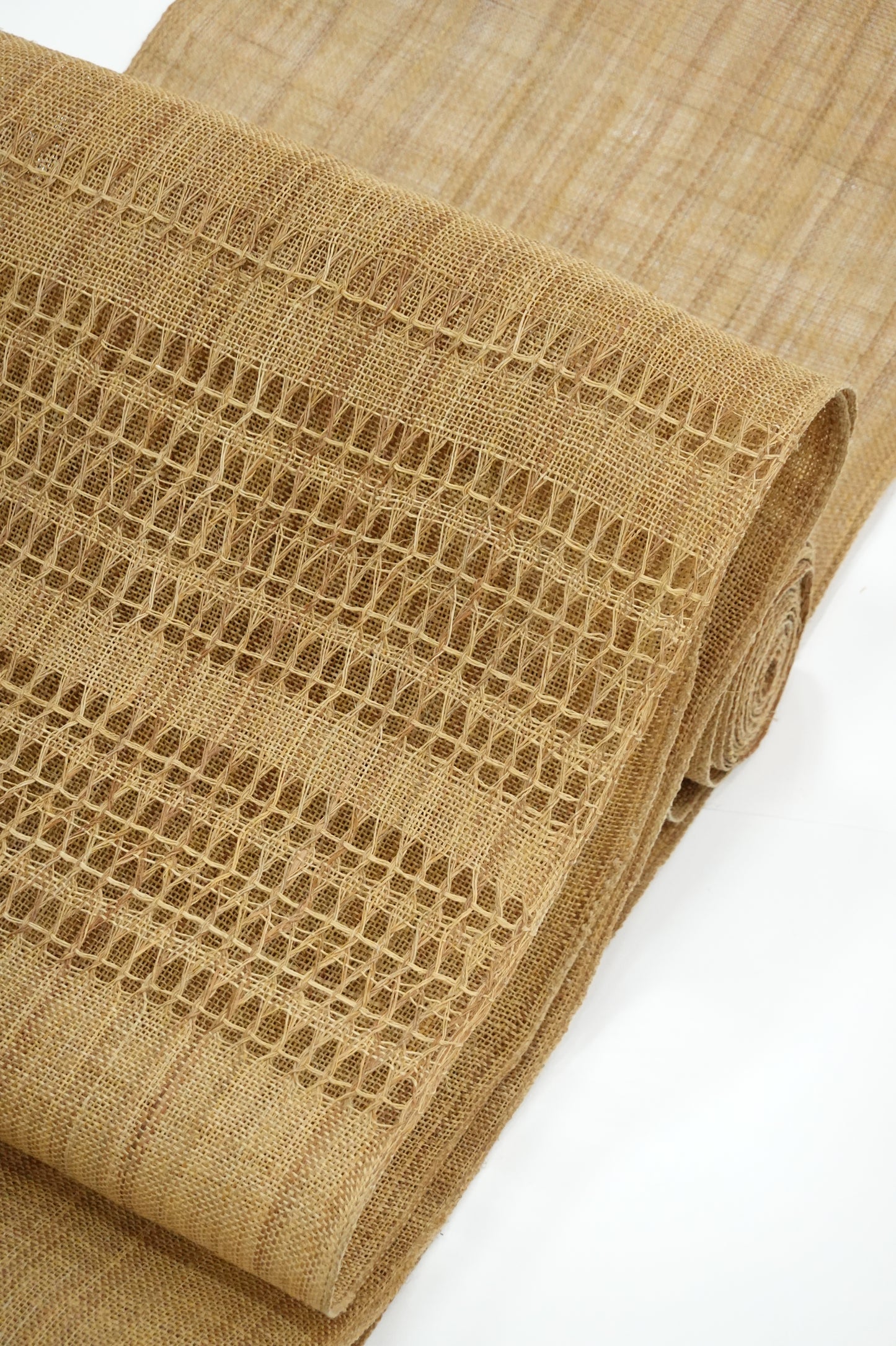 Natural Fabric: Kudzu Fabric, 8-inch Nagoya Obi, Light Gray Wisteria [Katsuaki Odashima]