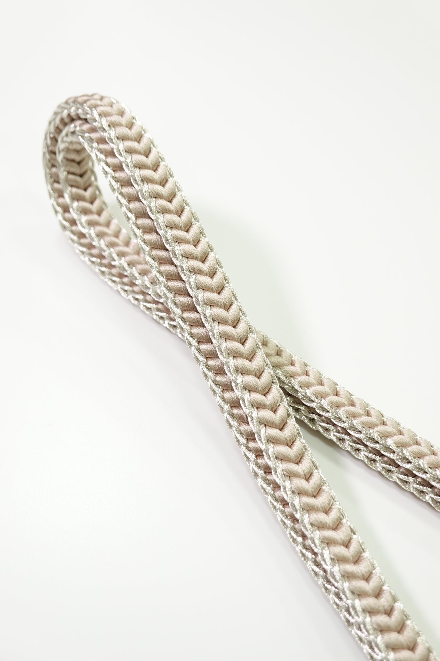 [Erihide] Obi-jime (sash band) with gold thread, Korai-gumi, yellow