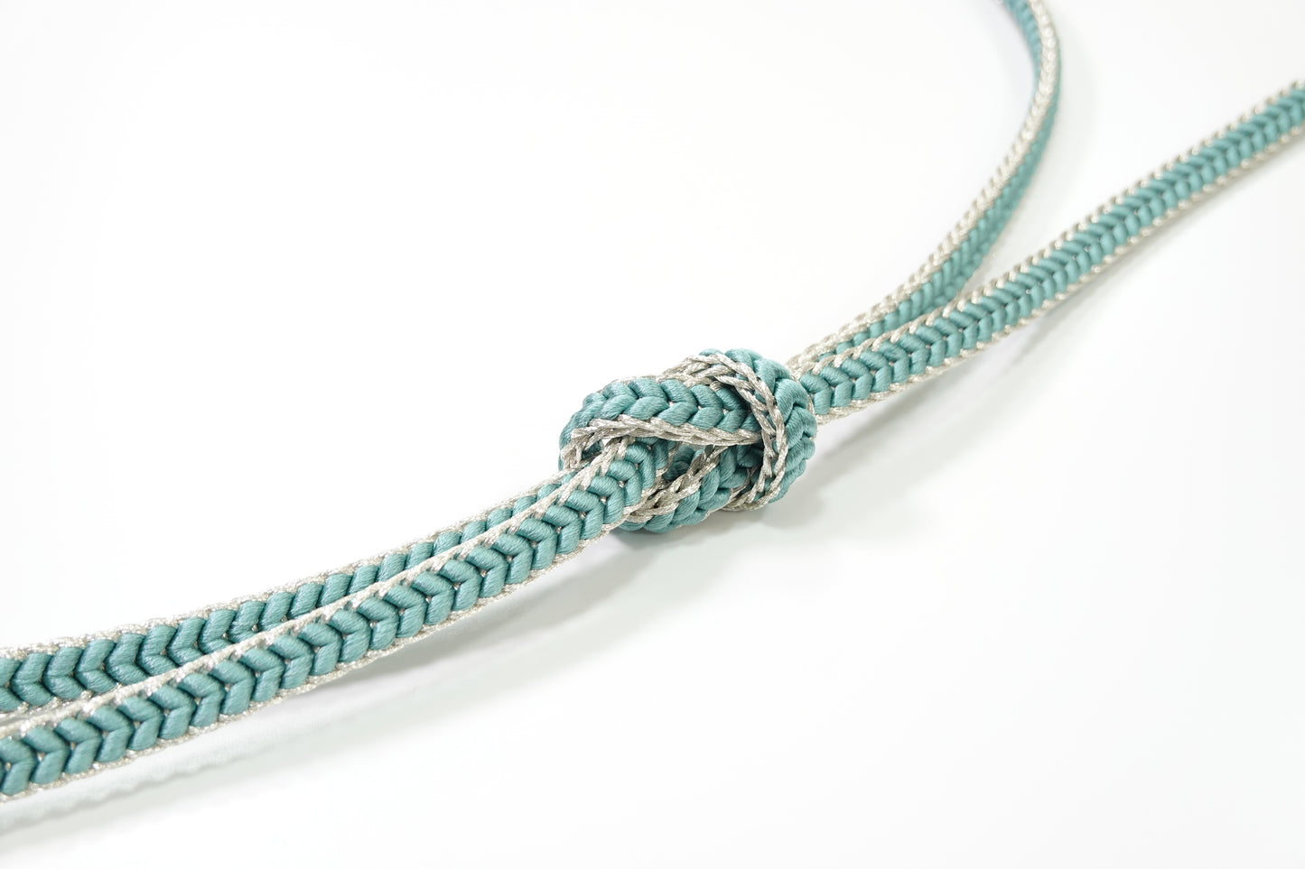 [Erihide] Obi-jime (sash band) with gold thread, Korai-gumi, yellow