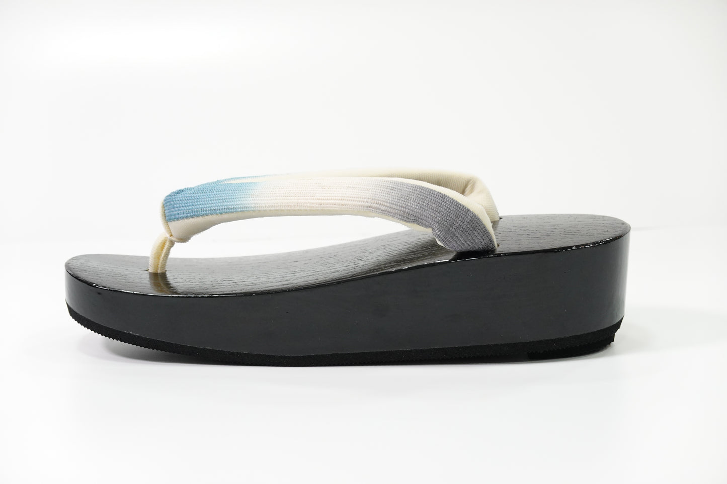 [Erihide] Kiso Nezuko Geta (Geta Clogs) with Hemp Straps, Blurred Purple