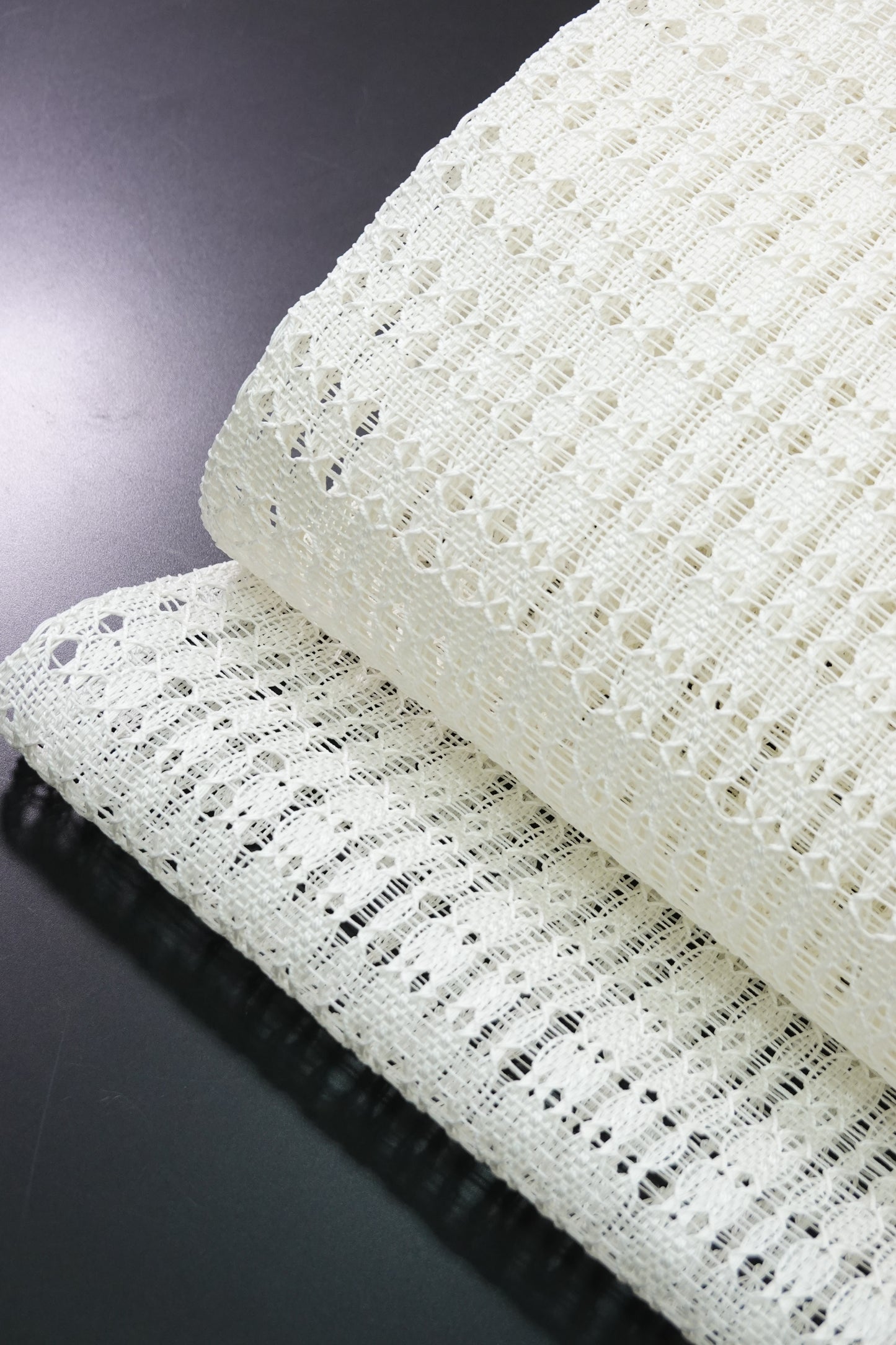 Kawaguchi Textiles - Hemp Kasuri Obi, 8-inch Nagoya Obi, Horizontal Stripe Check