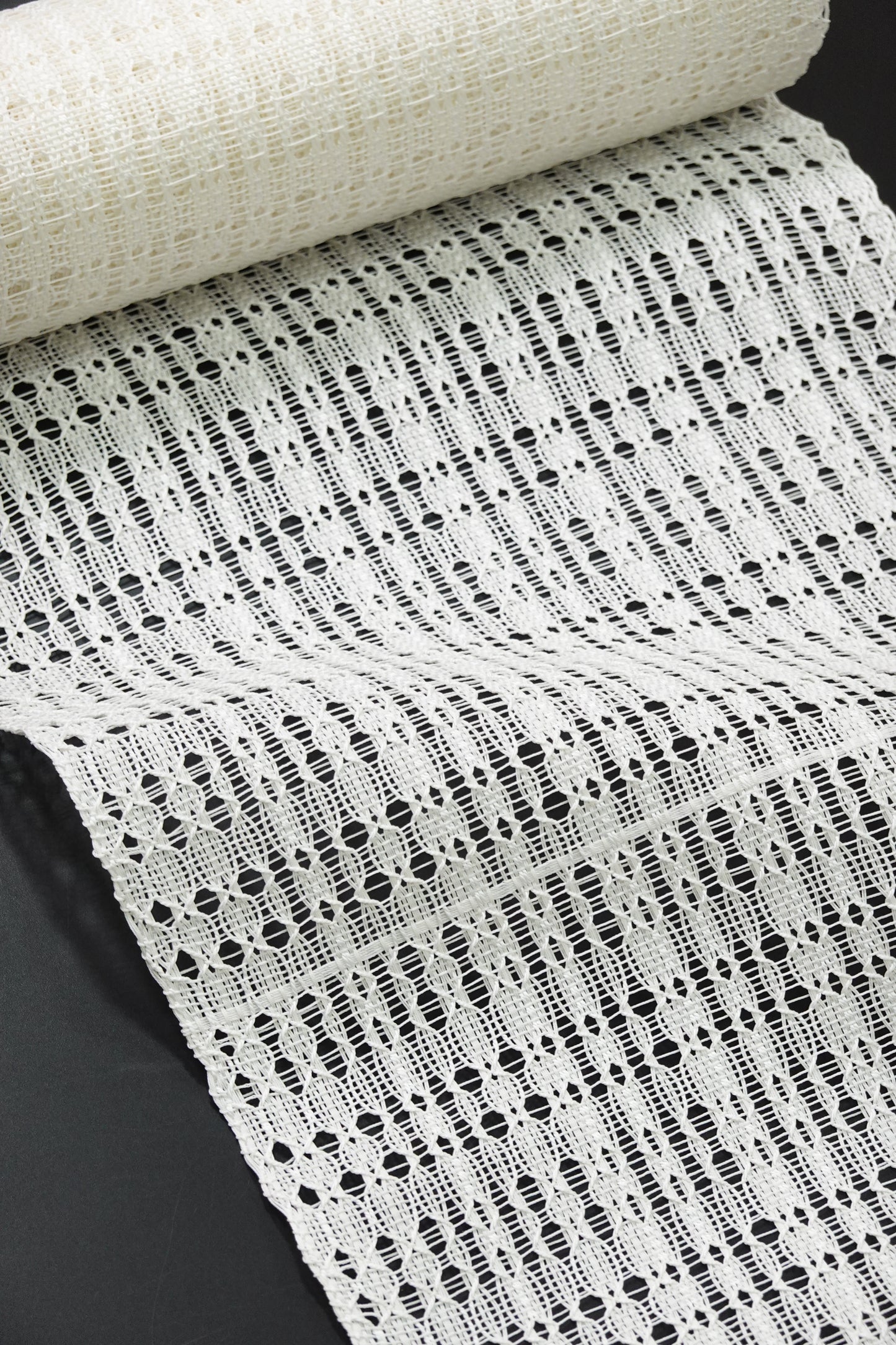 Kawaguchi Textiles - Hemp Kasuri Obi, 8-inch Nagoya Obi, Horizontal Stripe Check