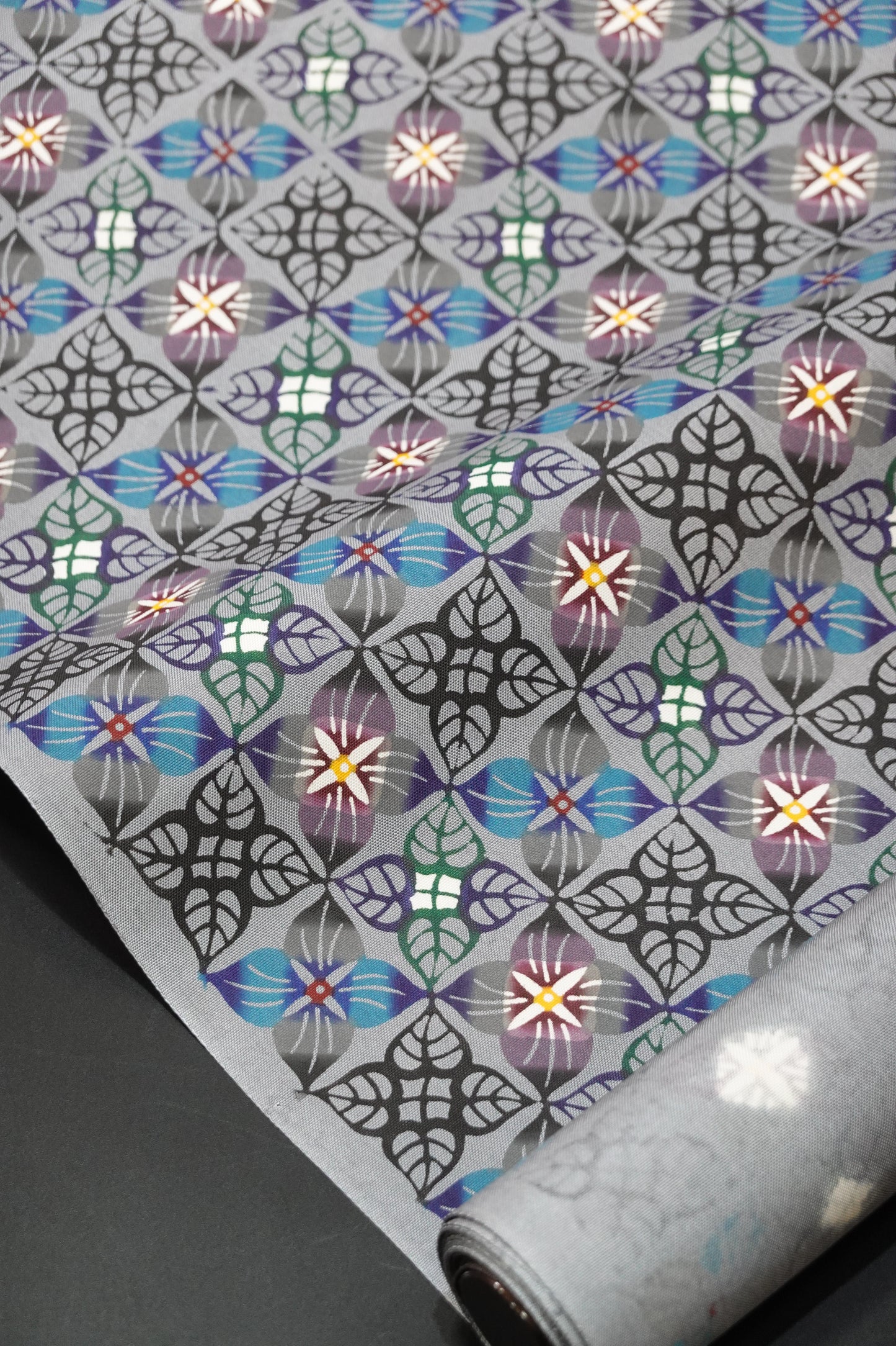 【びんがた工房くんや】紅型 九寸名古屋帯 『サンダンカ』【宜保聡】