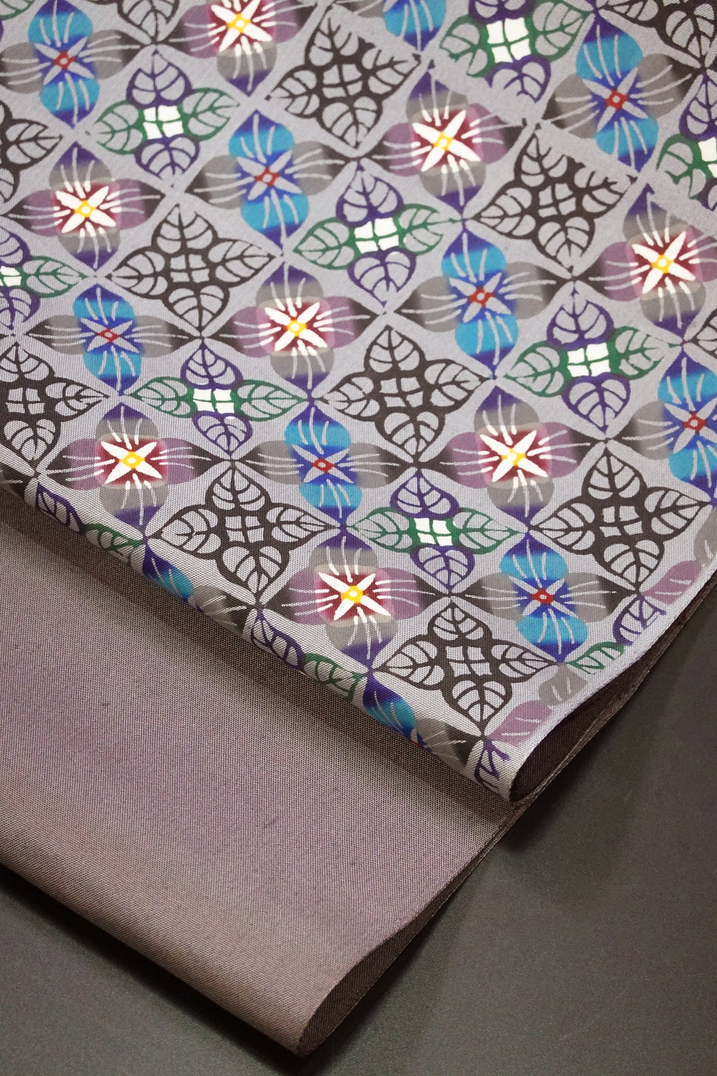 【びんがた工房くんや】紅型 九寸名古屋帯 『サンダンカ』【宜保聡】