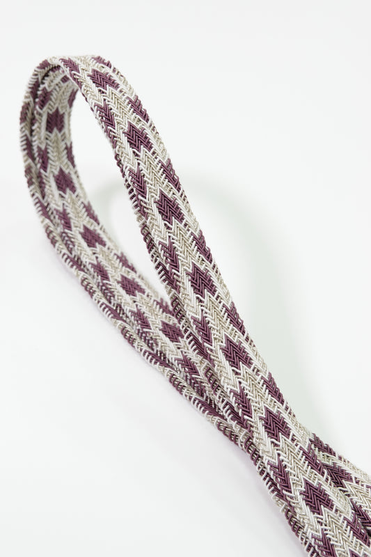 Summer Obi-jime (sash band) with Korean lace and two-tone twisted tassels (yellow-green) [Erihide]