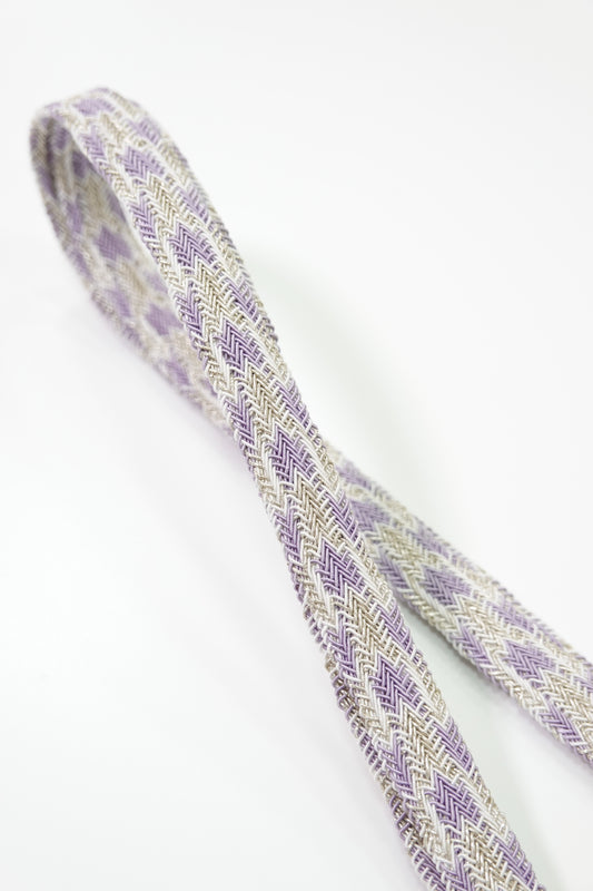 Summer Obi-jime (sash band) with Korean lace and two-tone twisted tassels (yellow-green) [Erihide]