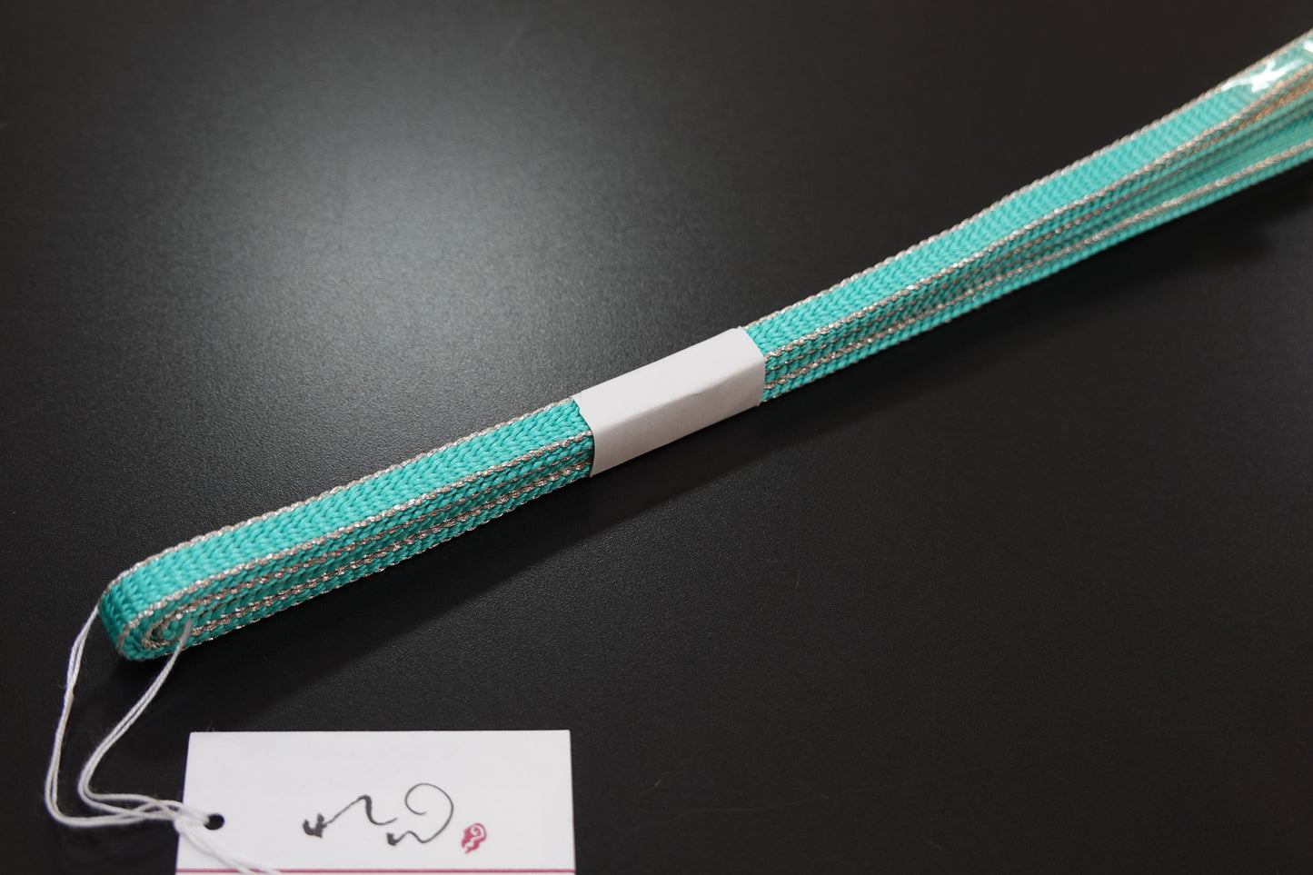 〈れん〉二分紐 リバーシブル (ライムグリーン/シルバー)