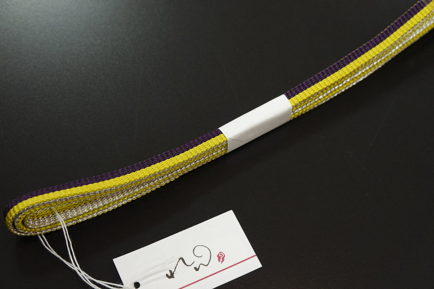 〈れん〉二分紐 二色+リバーシブル (紫×黄)