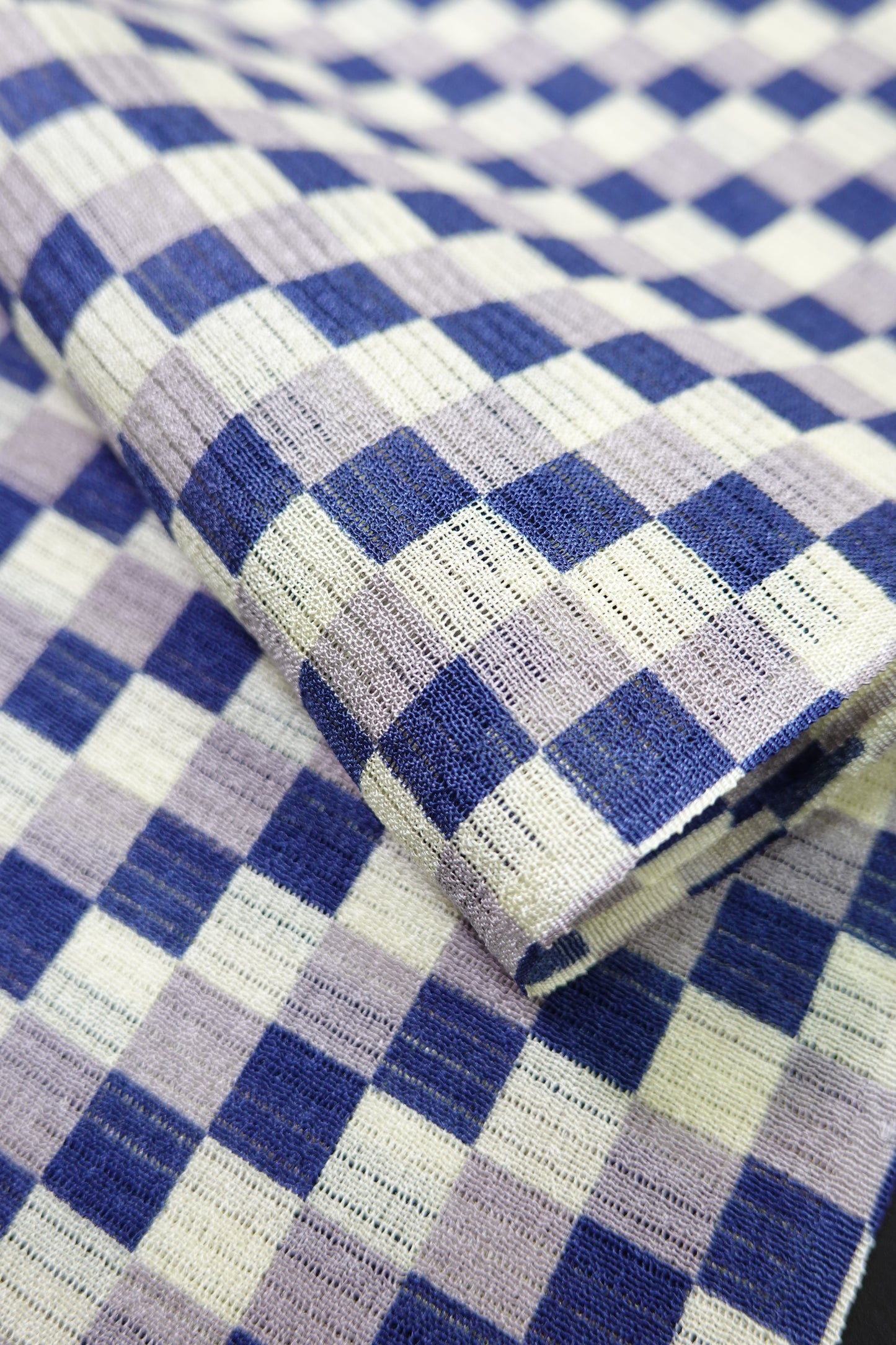 Summer Obiage with a Circle and Dot Pattern (Shrimp Tea Beige) by Erihide