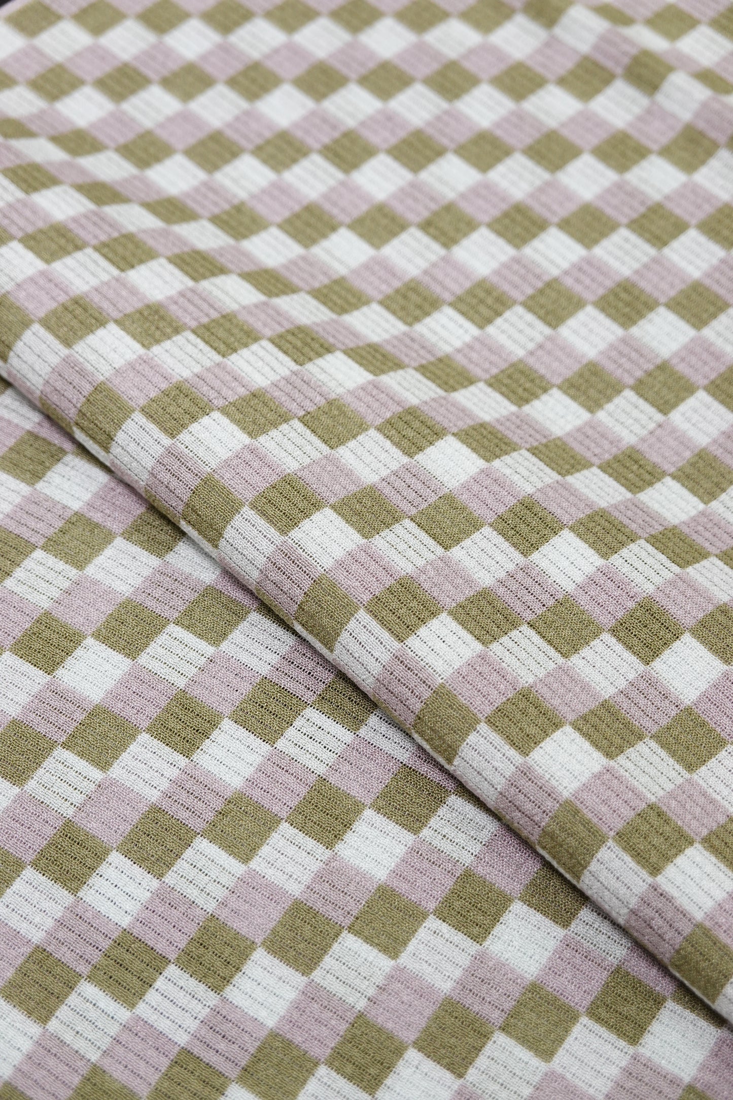 Summer Obiage with a Circle and Dot Pattern (Shrimp Tea Beige) by Erihide