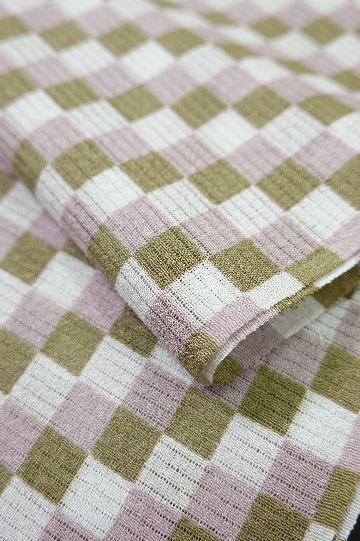 Summer Obiage with a Circle and Dot Pattern (Shrimp Tea Beige) by Erihide