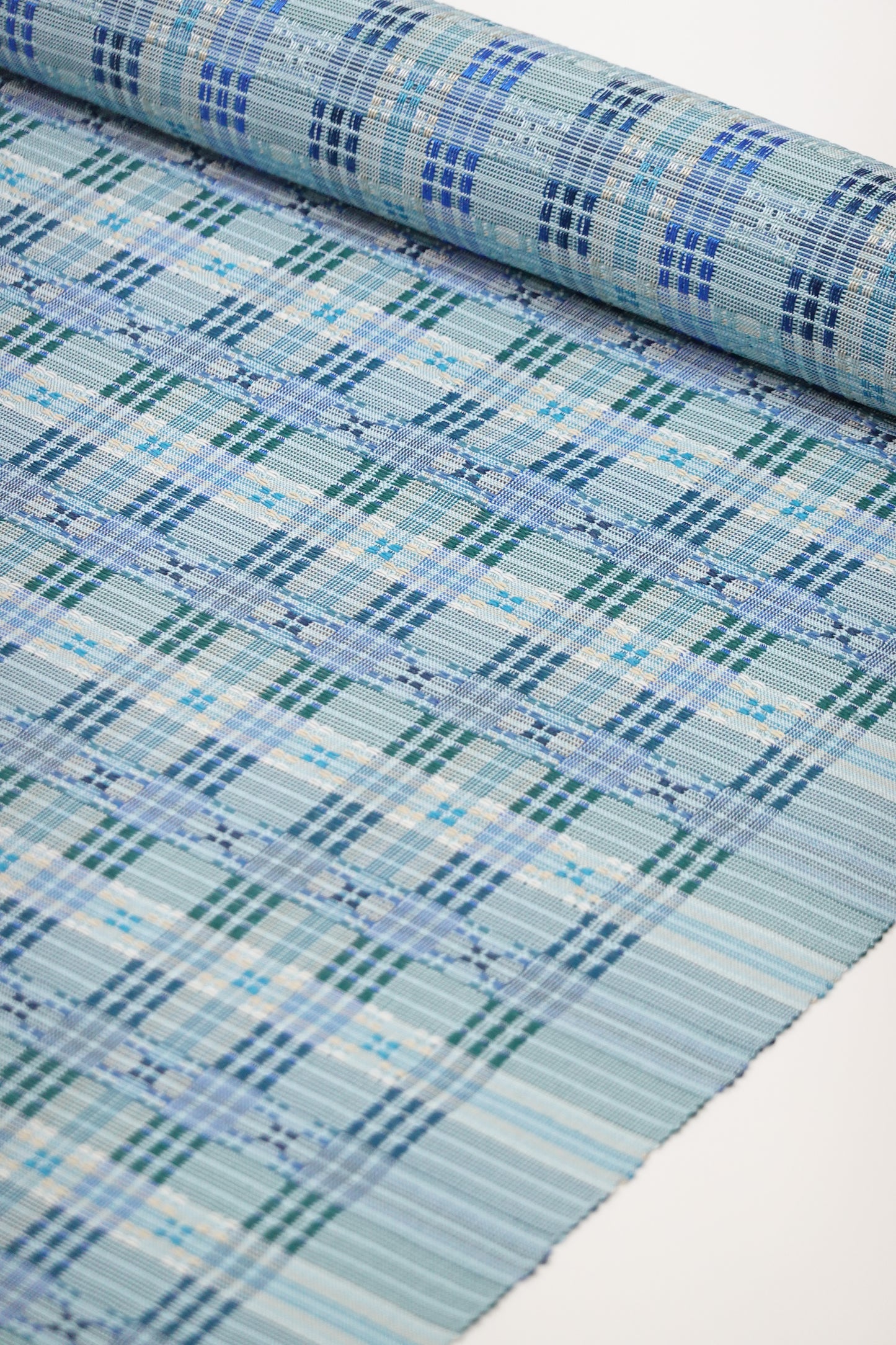 美しいキモノ2025年秋号掲載【首里織】やしらみ花織 九寸名古屋帯【上間ゆかり】