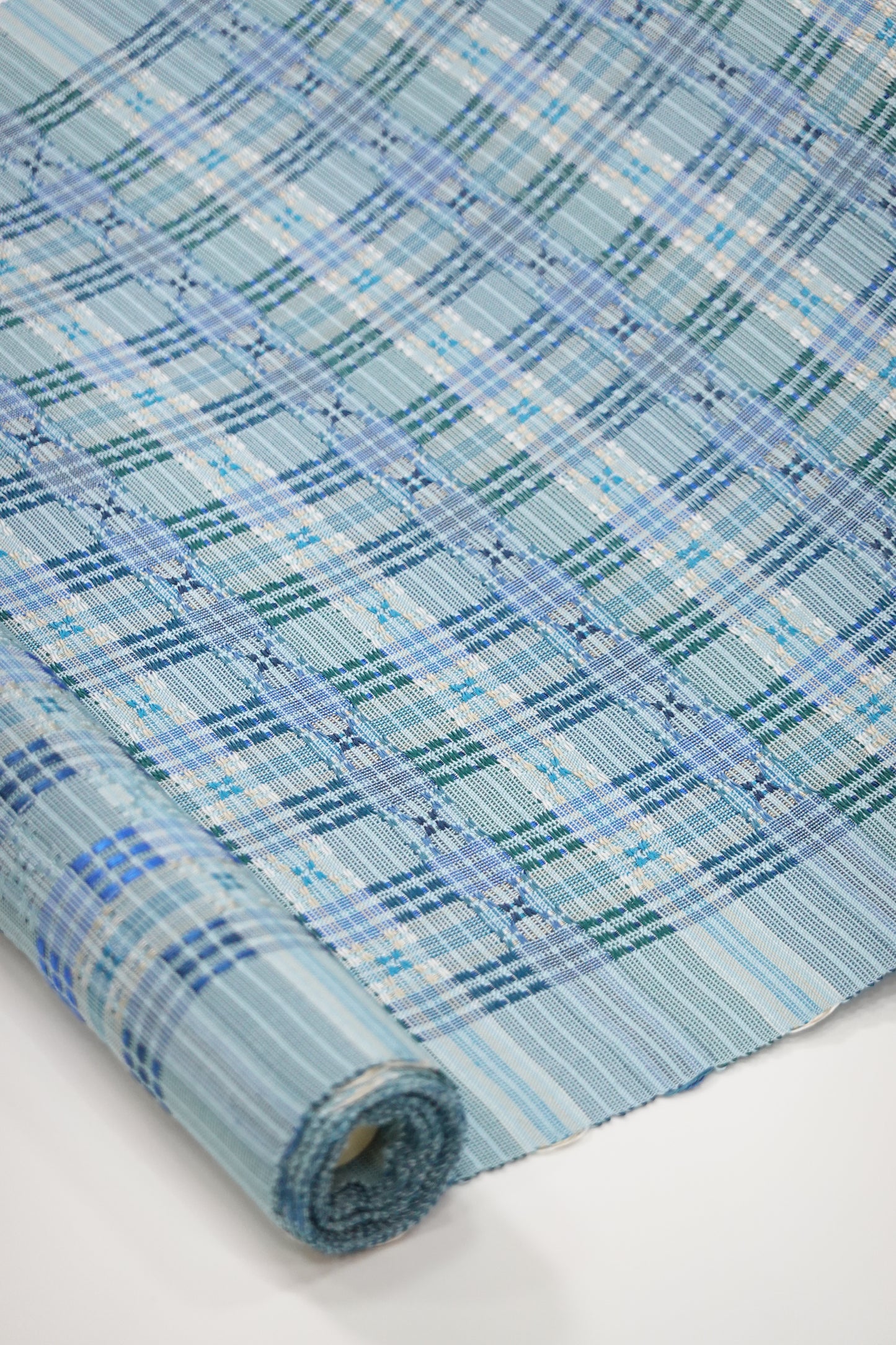 美しいキモノ2025年秋号掲載【首里織】やしらみ花織 九寸名古屋帯【上間ゆかり】