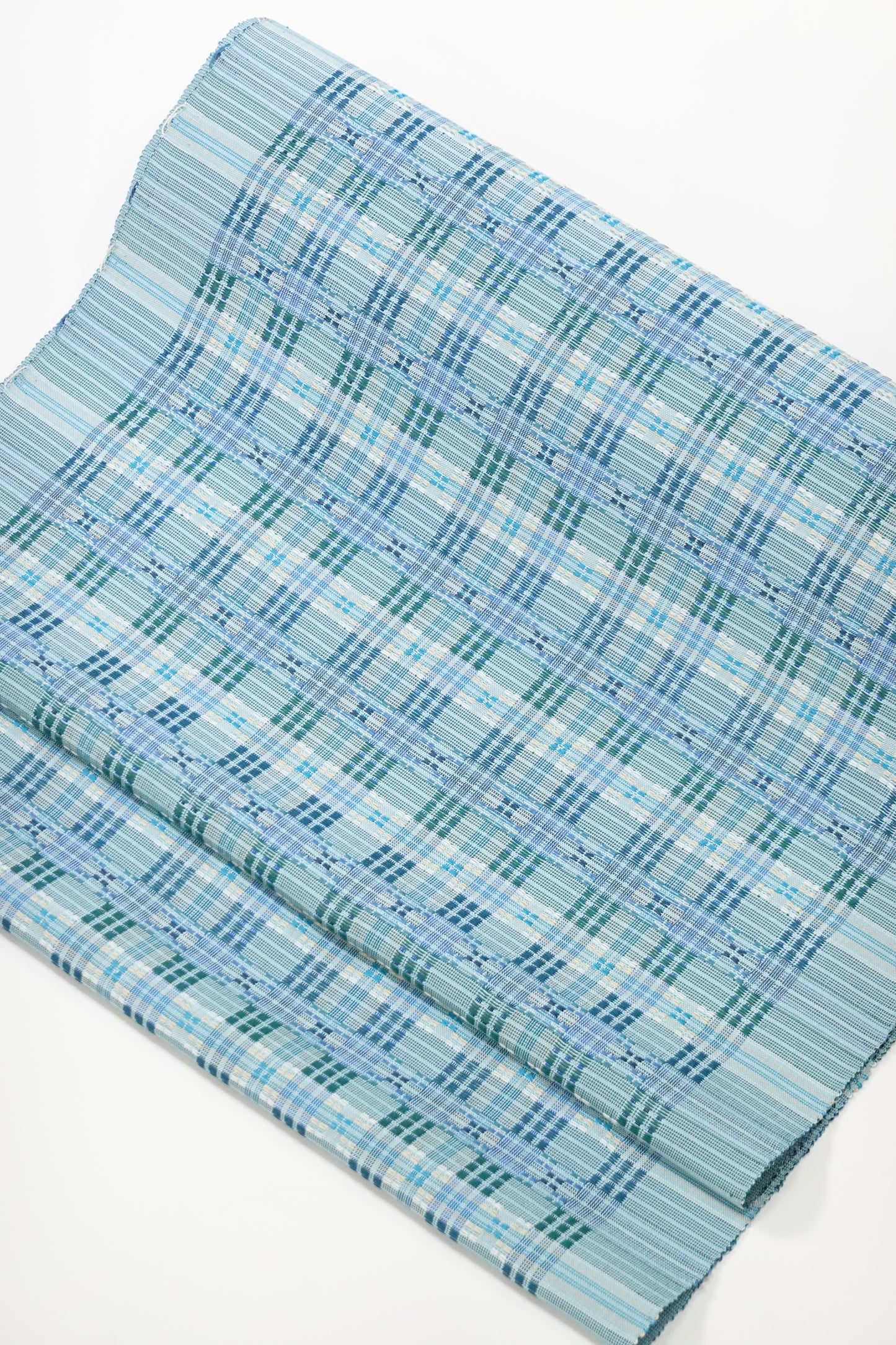 美しいキモノ2025年秋号掲載【首里織】やしらみ花織 九寸名古屋帯【上間ゆかり】