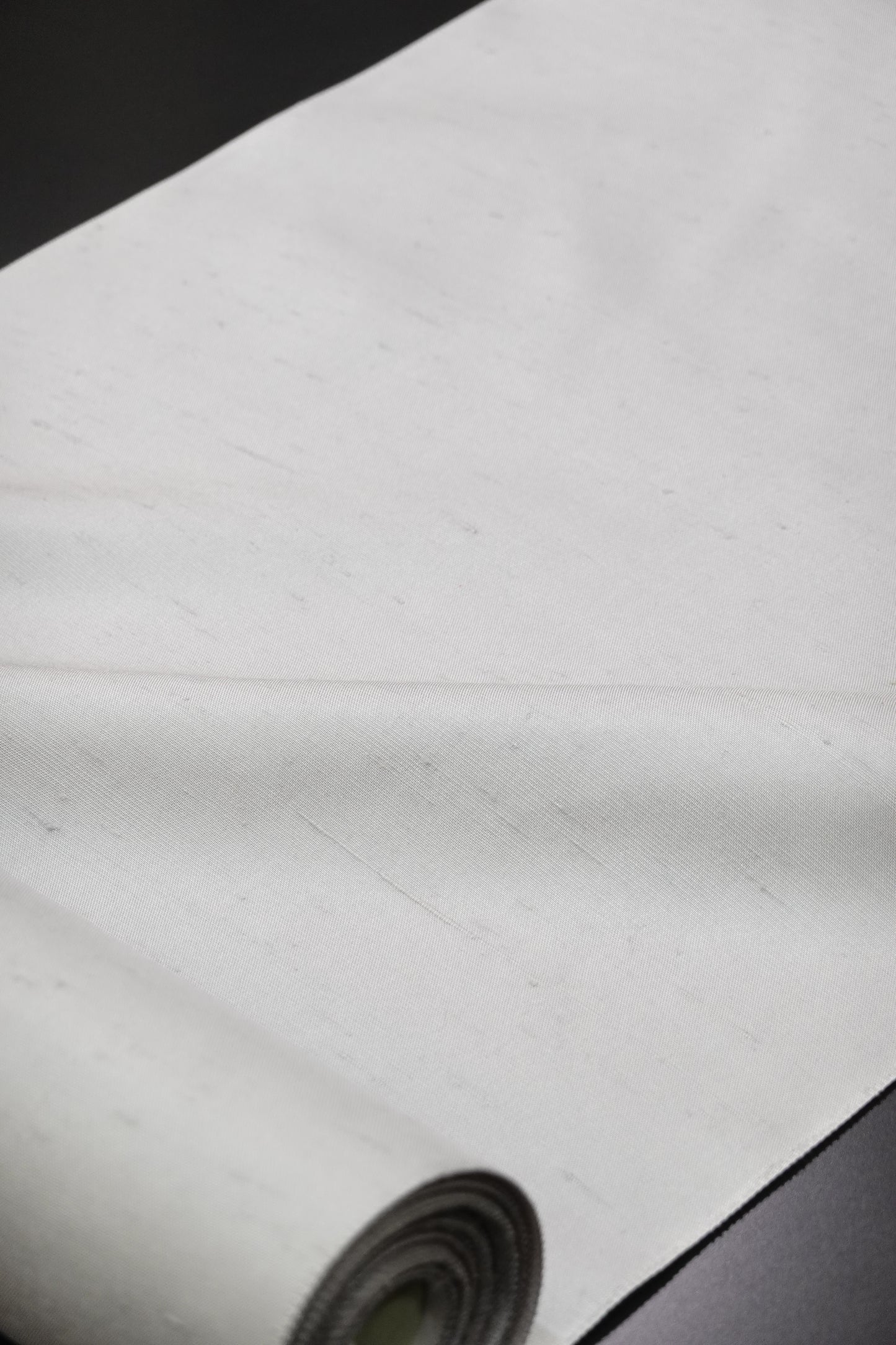 【白山工房】牛首紬 ‐ グレー無地【伝統的工芸品】