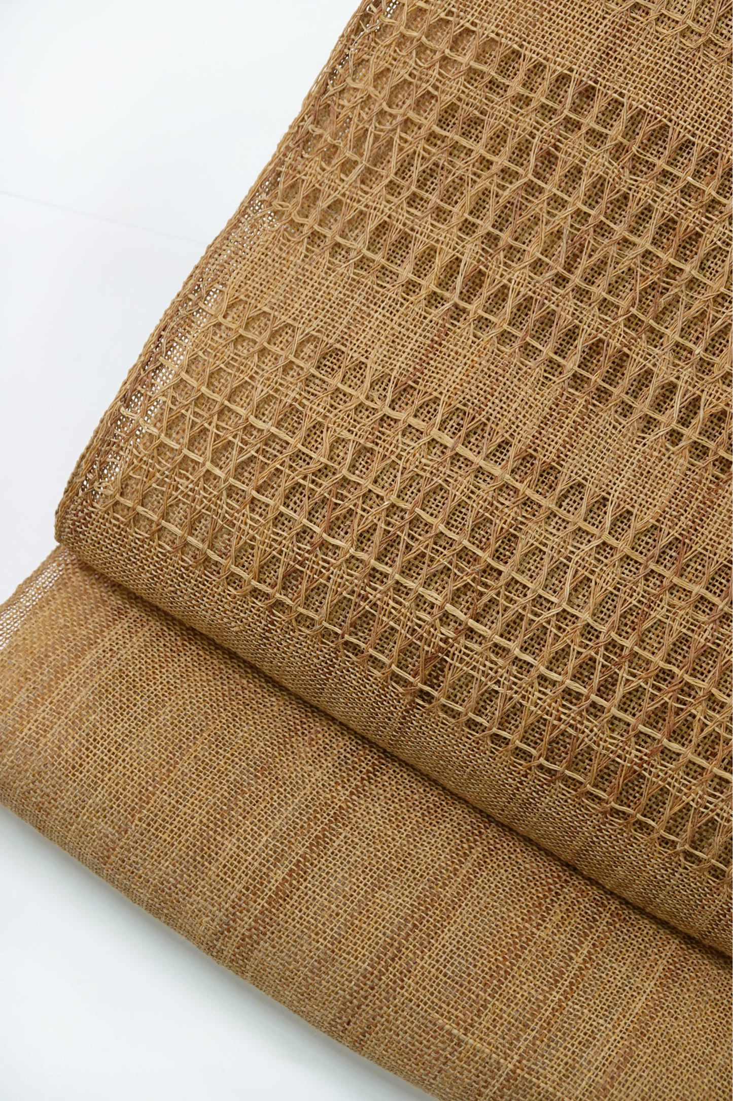 Natural Fabric: Kudzu Fabric, 8-inch Nagoya Obi, Light Gray Wisteria [Katsuaki Odashima]